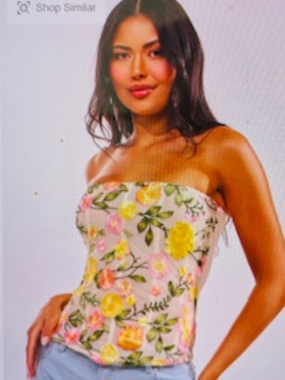 AKIRA VIVIAN FLORAL CORSET Size MM